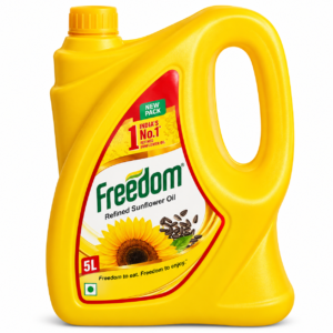 Freedom Refined Sunflower Oil 5 Litre front