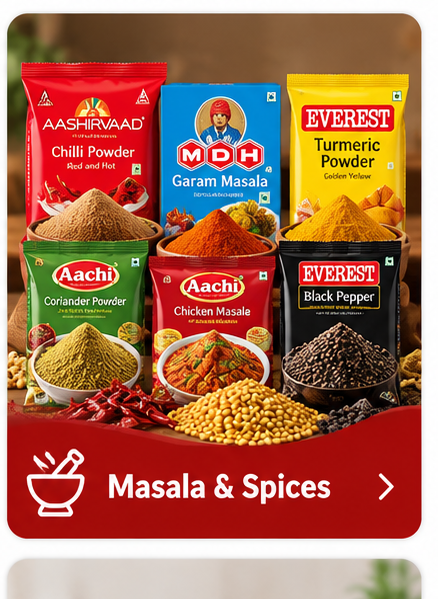 Masala and spice branded grocery products