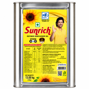 Sunrich Refined Sunflower Oil 13 kg Tin